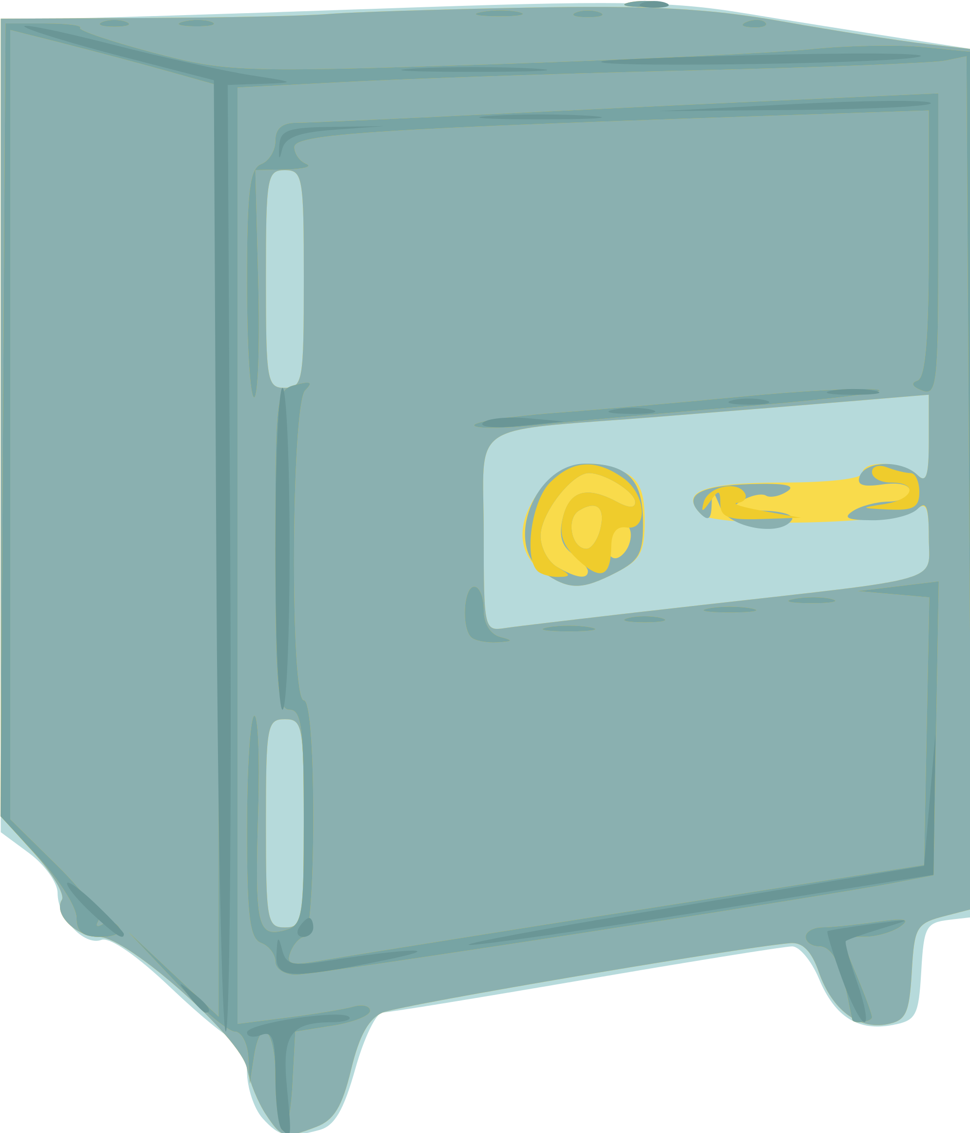 Cartoon Safe Deposit Box