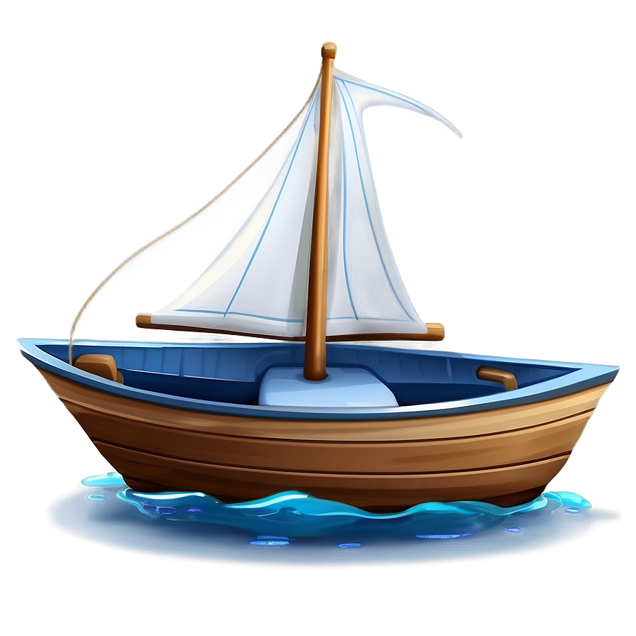 Cartoon Sailboat For Kids Png Bft79