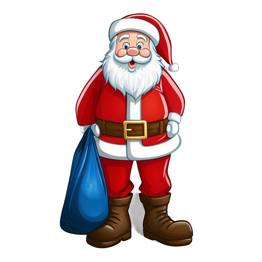 Cartoon Santa Bag Png Qkx