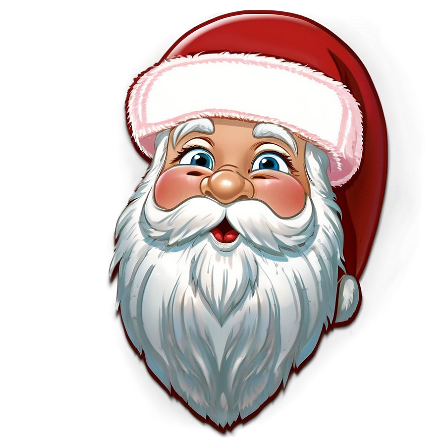Cartoon Santa Claus PNG pos PNG with transparent background