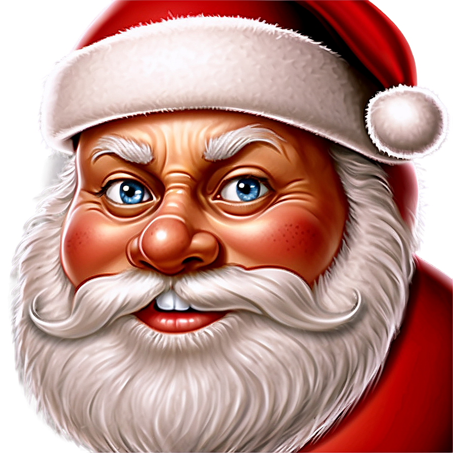 Cartoon Santa Face Png 68