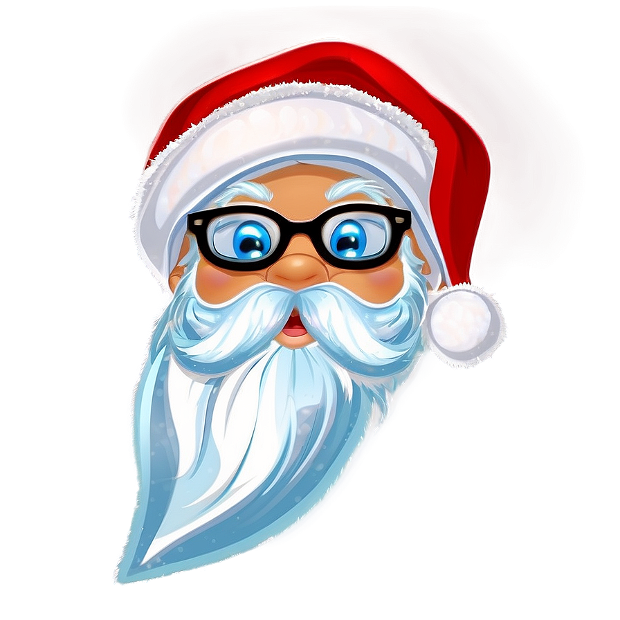 Cartoon Santa Glasses Png 06282024