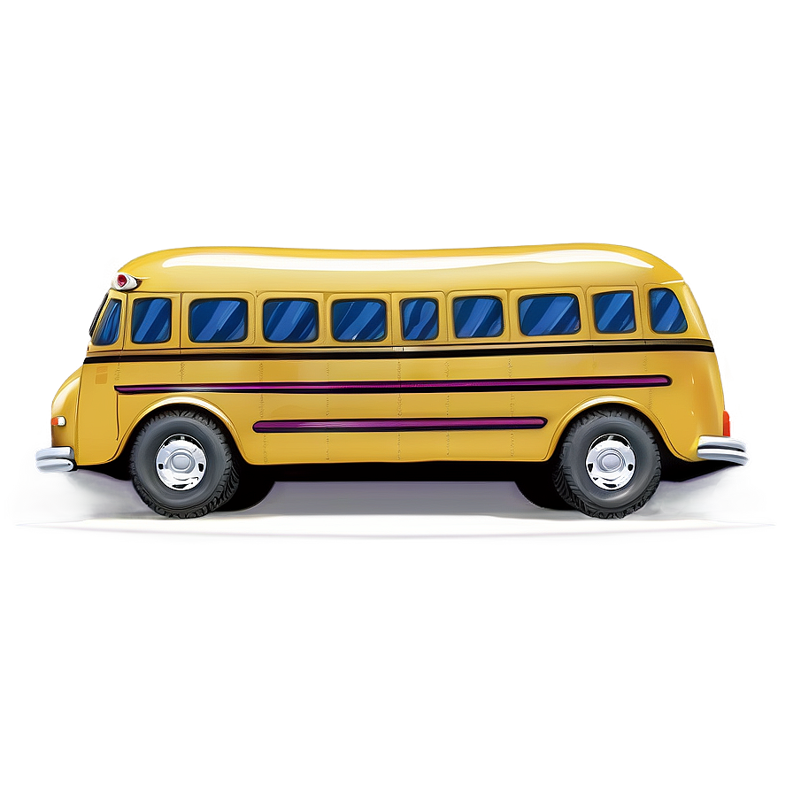 Cartoon School Trip Bus Png 06272024