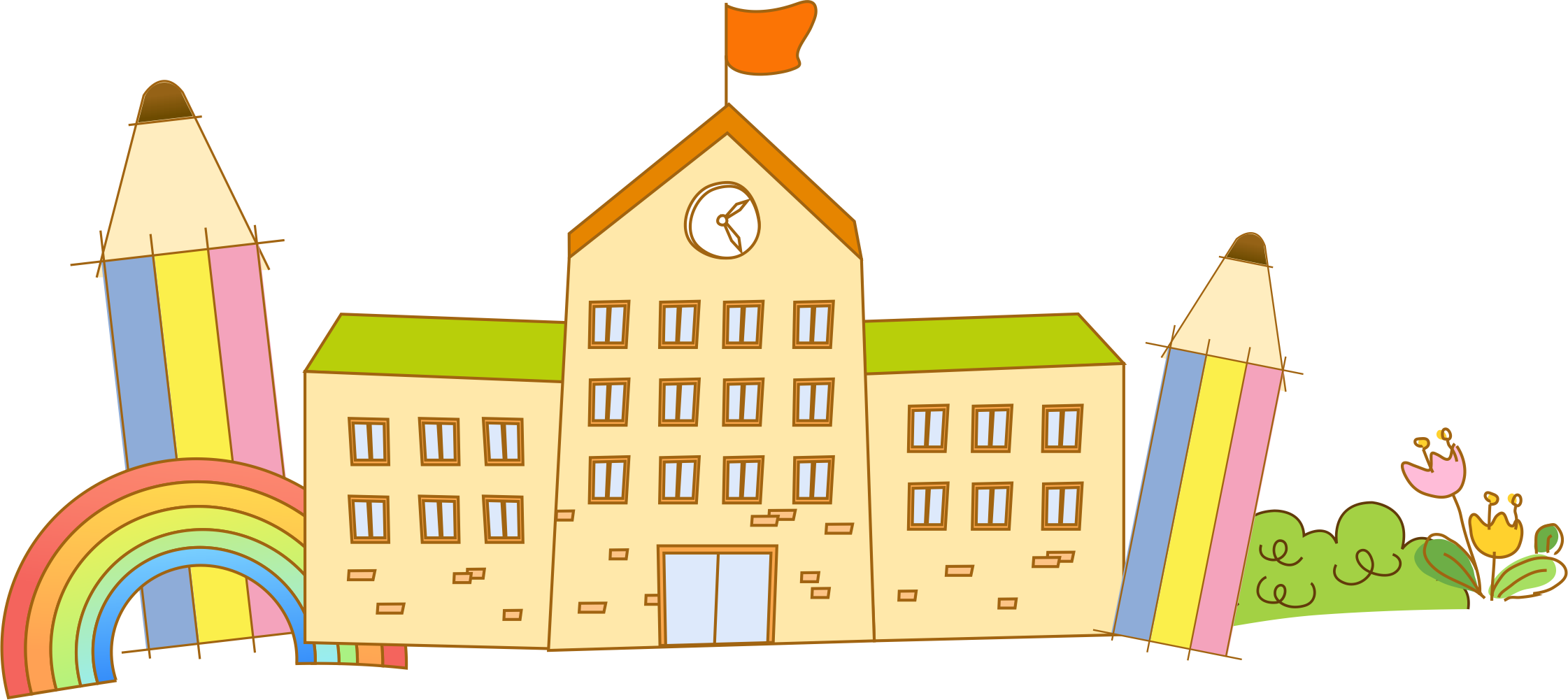 School Cartoon Png, Transparent Png PNG with transparent background