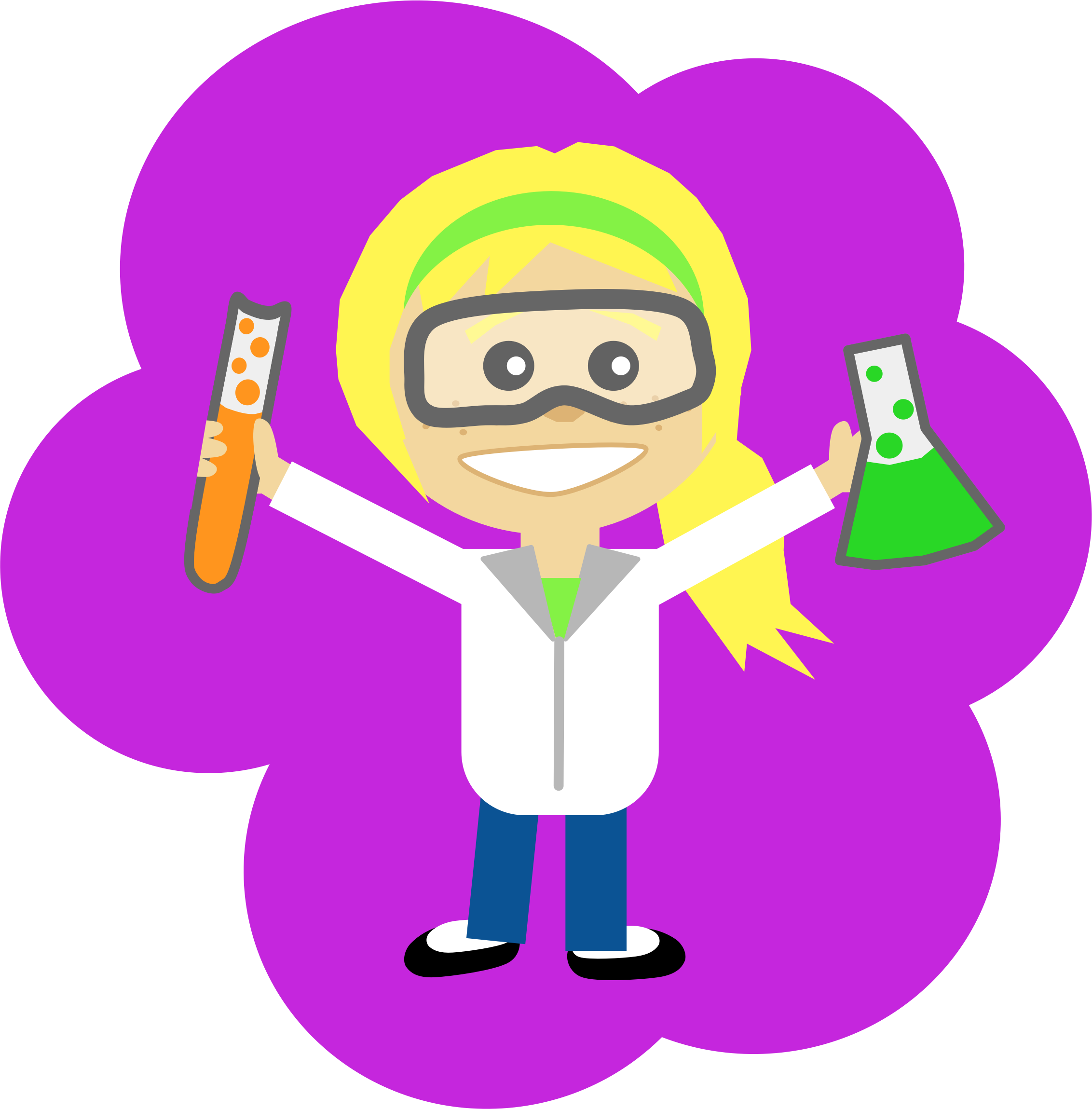 Science Clipart Goggles - Cartoon Wearing Safety Goggles, HD Png Download PNG with transparent background