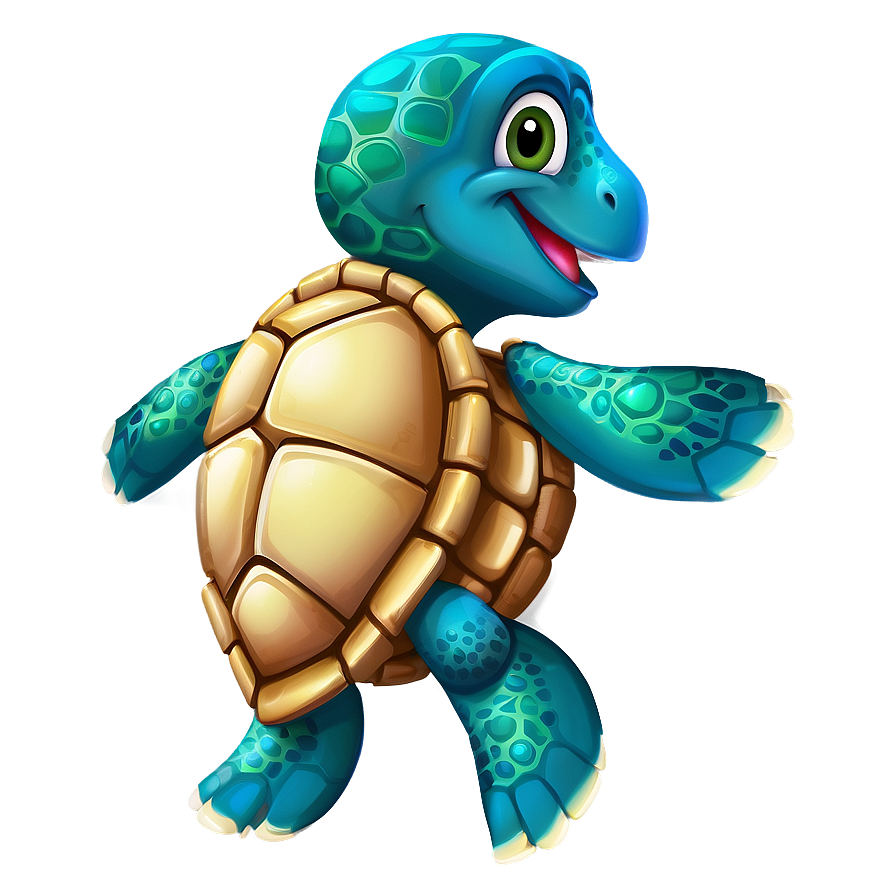 Cartoon Sea Turtle Character Png 21