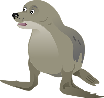 Cartoon Seal Graphic