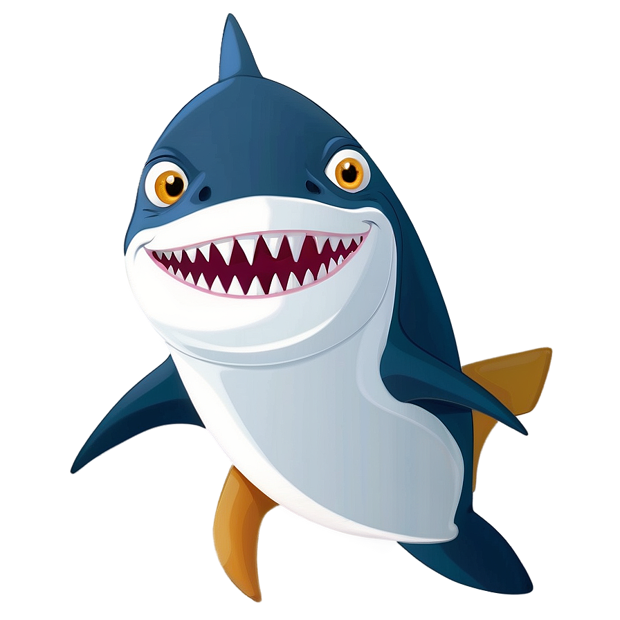 Cartoon Shark Character PNG 9 PNG with transparent background