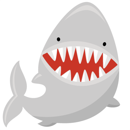 Cartoon Shark Smiling Graphic