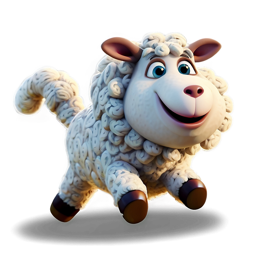 Cartoon Sheep Jumping Png Fae4