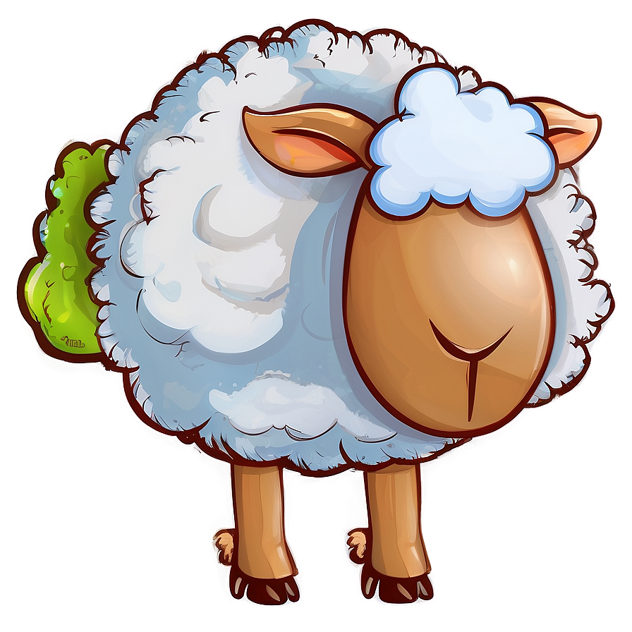 Cartoon Sheep With Cloud Png 94