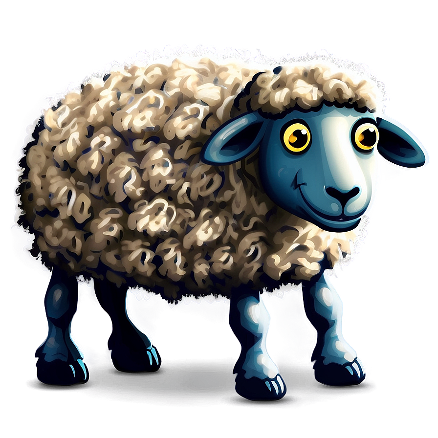 Cartoon Sheep With Wool Png 81