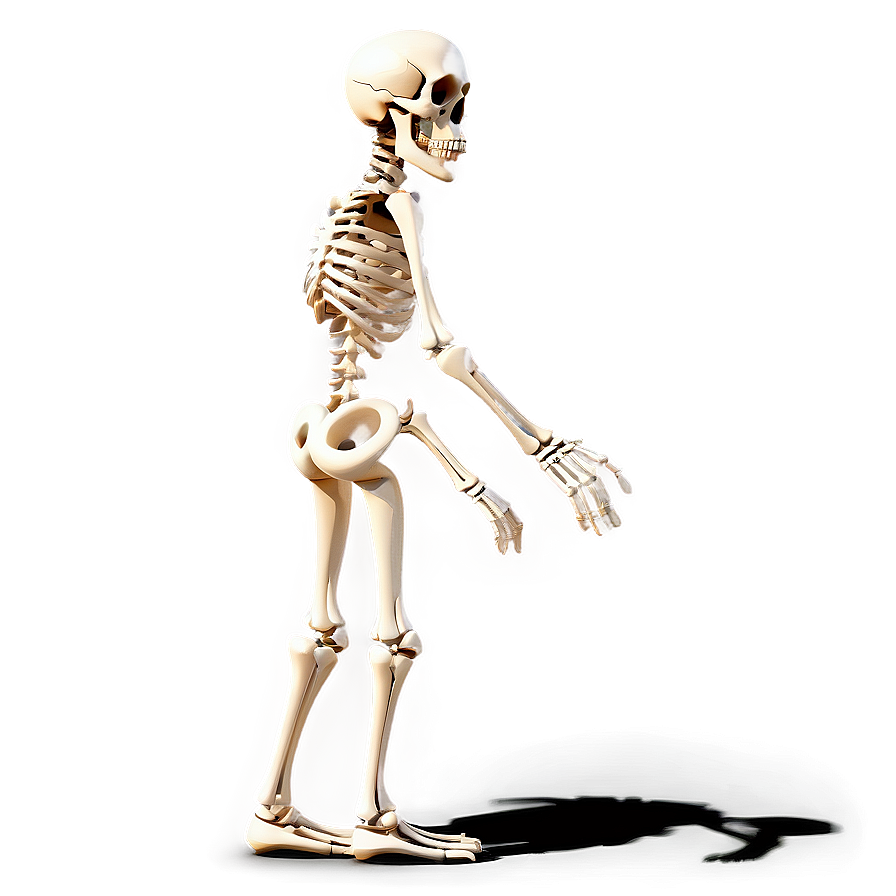 Cartoon Skeleton Side View Png 06262024