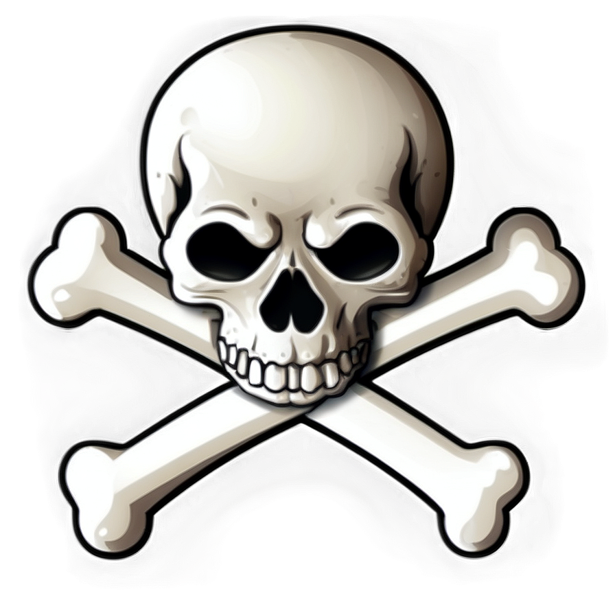 Cartoon Skull Crossbones Png 17