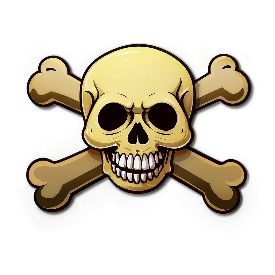 Cartoon Skull Crossbones Png Dpb