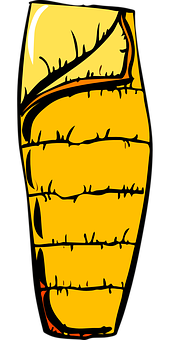 Cartoon Sleeping Bag Clipart PNG with transparent background