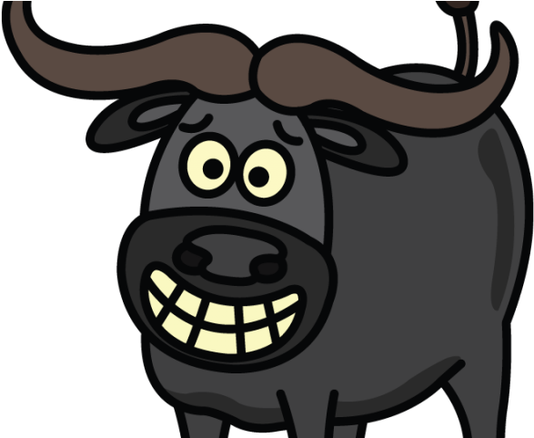 Cartoon Smiling Buffalo