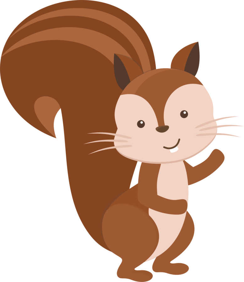 Cartoon Smiling Squirrel