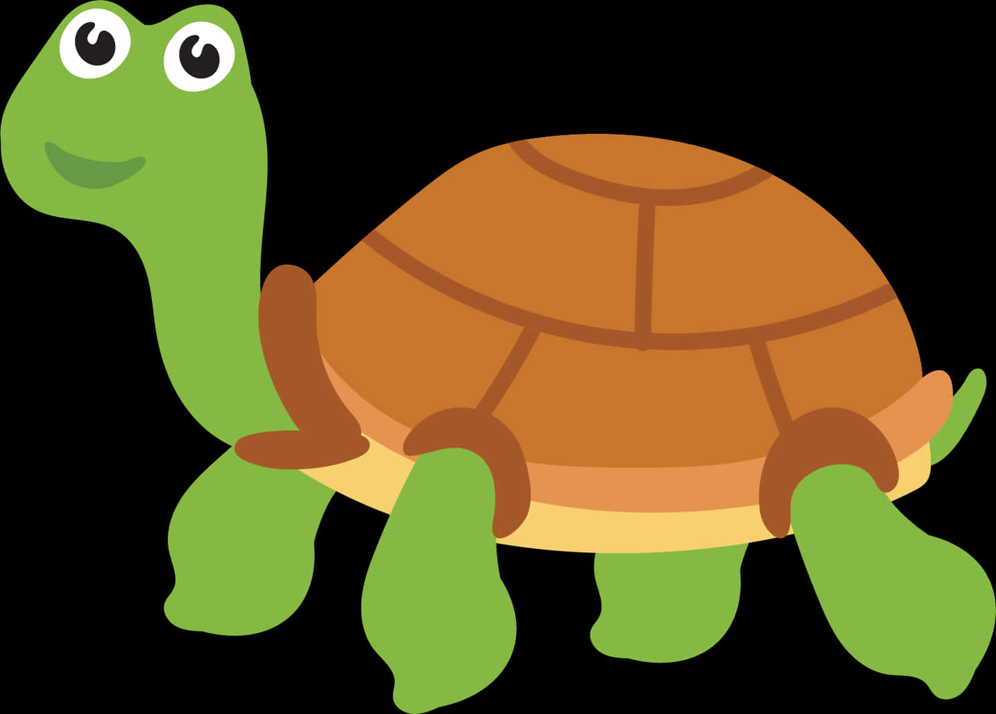 Cartoon Smiling Turtle