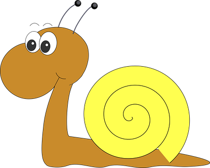Cartoon_ Snail_ Vector_ Graphic PNG image with a transparent background, free high-resolution download