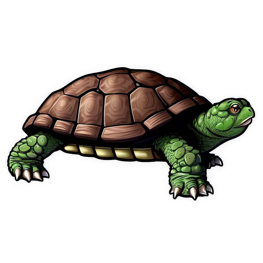 Cartoon Snapping Turtle Character Png 86