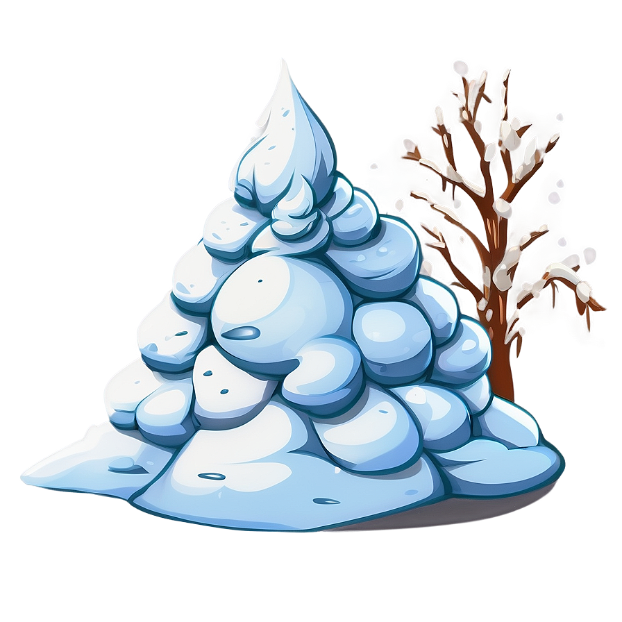 Cartoon Snow Pile Png Ytd39