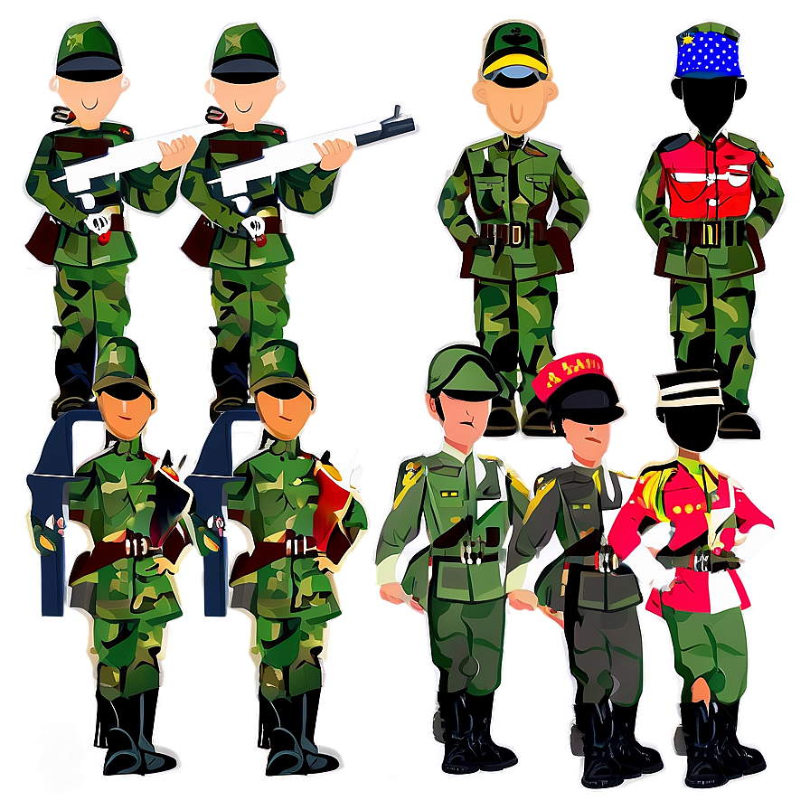 Cartoon Soldiers Png Llv45