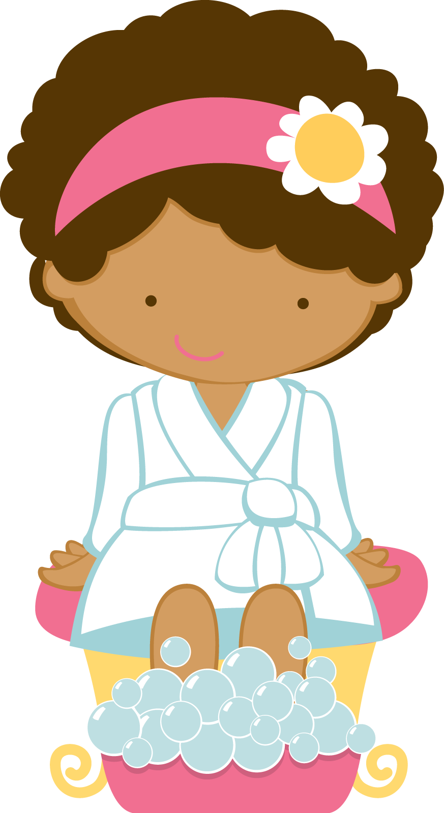 Cartoon Spa Relaxation Clipart