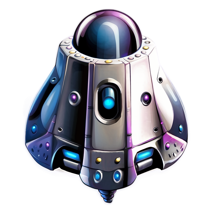 Cartoon Spacecraft Illustration Png 43