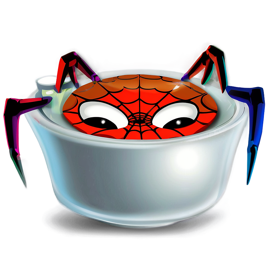 Cartoon Spider In Cup Png 06272024