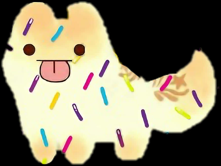 Cartoon Sprinkle Dog Illustration