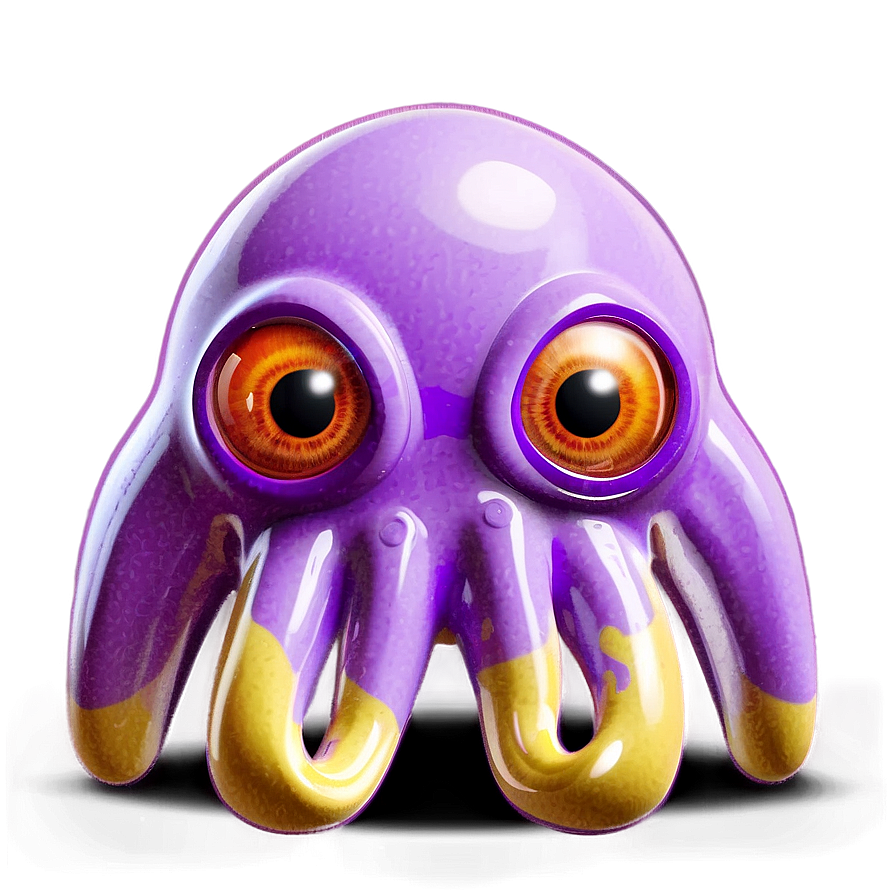 Cartoon Squid Character PNG 05242024 PNG image with a transparent background, free high-resolution download
