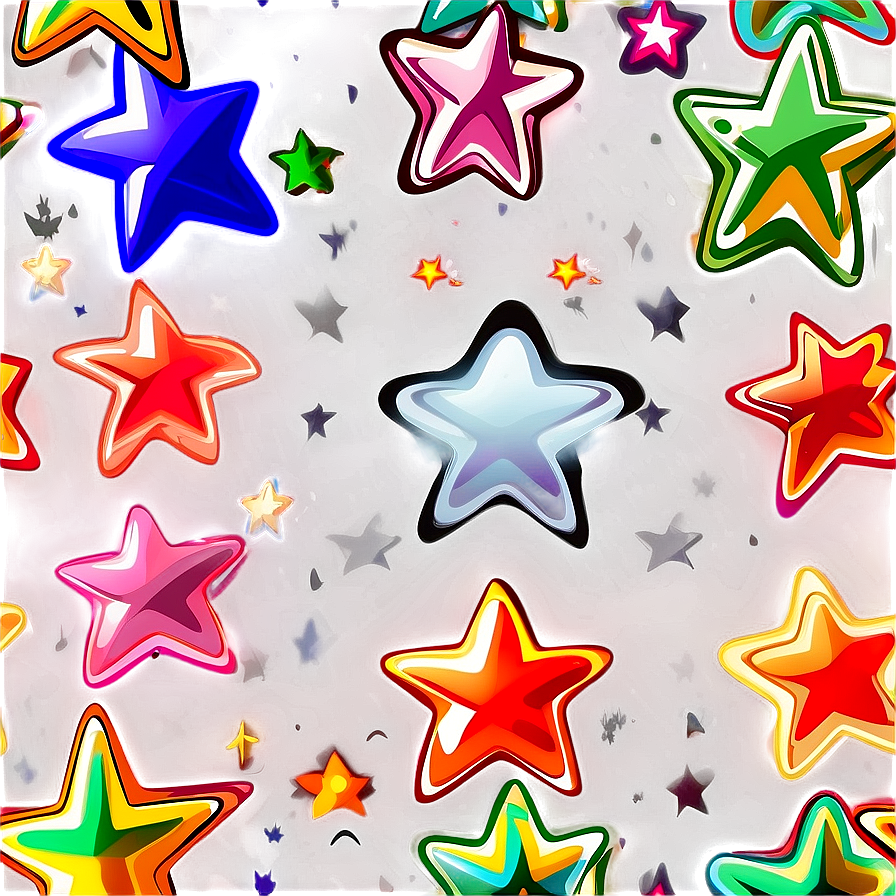 Cartoon Star Pattern Png 57