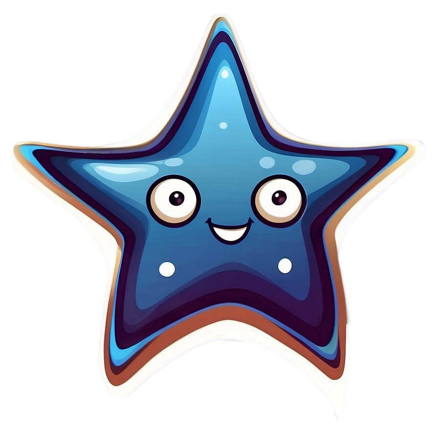 Cartoon Star Sticker Png Urw