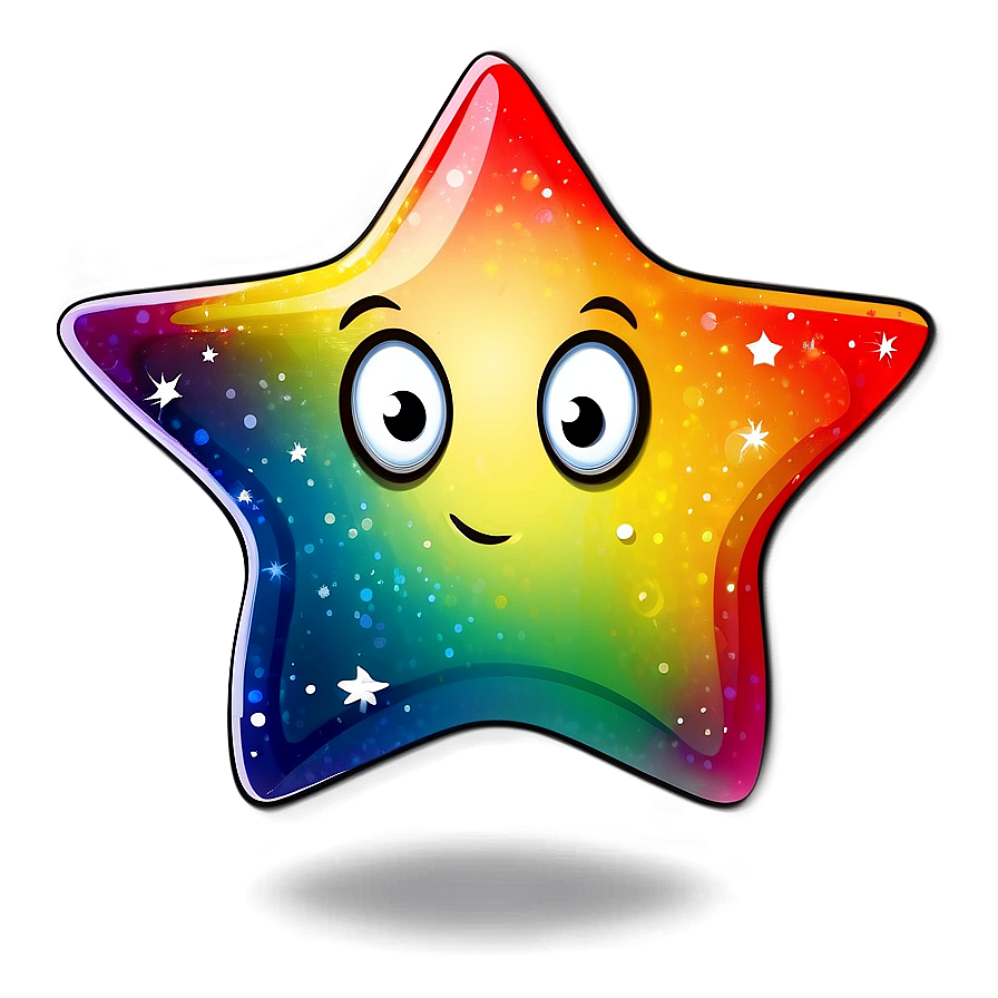 Cartoon Star Stickers Png Rmt67