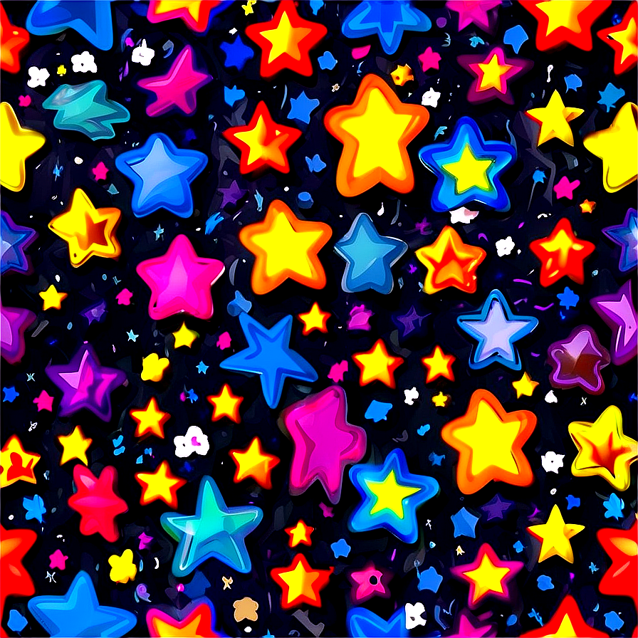 Cartoon Star Texture Png Ggh1