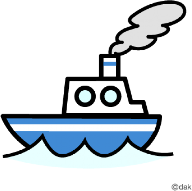 Cartoon Steamship Illustration