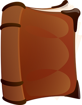 Cartoon Style Ancient Book PNG with transparent background