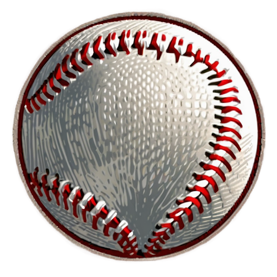 Cartoon Style Baseball Stitching Png 77