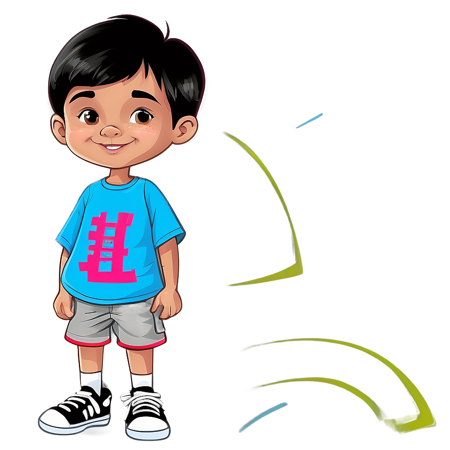 Cartoon Style Kid Portrait Png 74