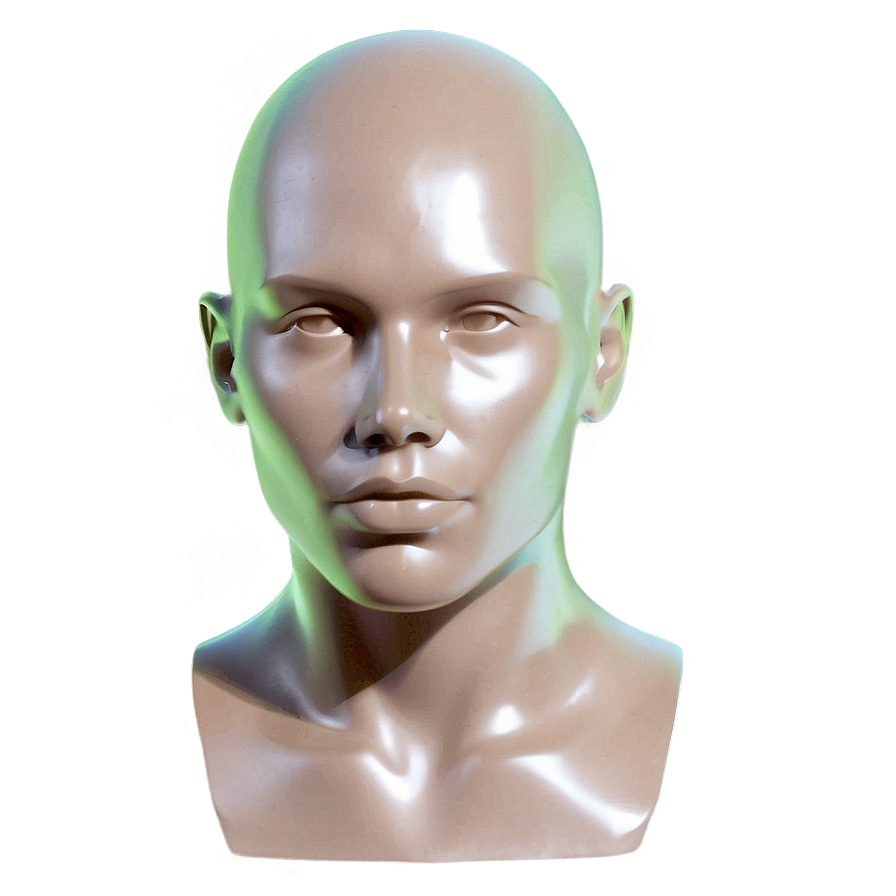 Cartoon Style Mannequin Head Png 06282024