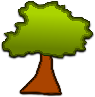 Cartoon Style Simple Tree