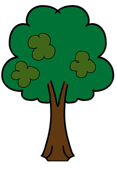 Cartoon Style Simple Tree