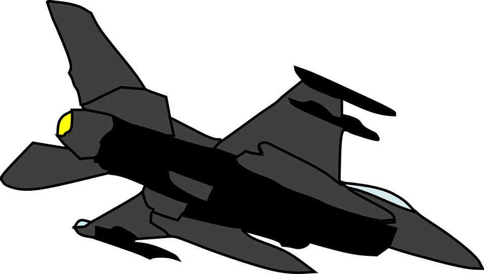 Cartoon Style Stealth Jet Fighter