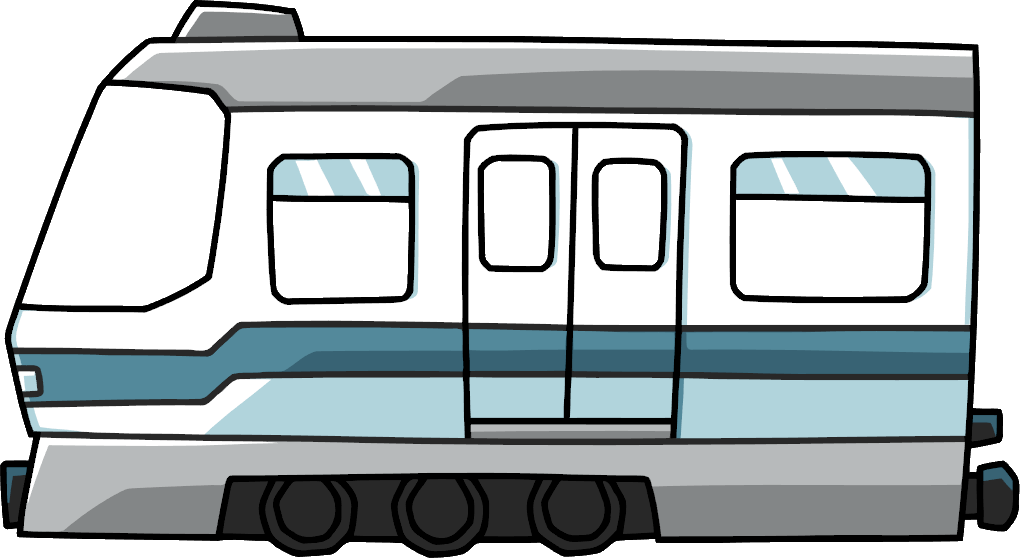 Cartoon Subway Train Illustration