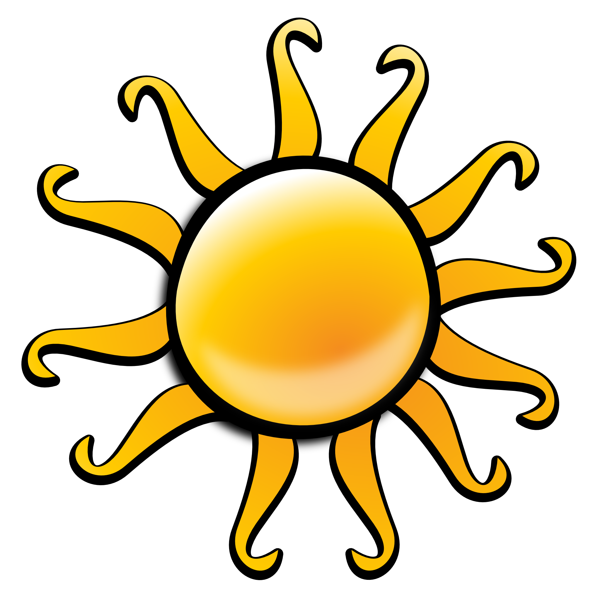 Cartoon Sun Illustration