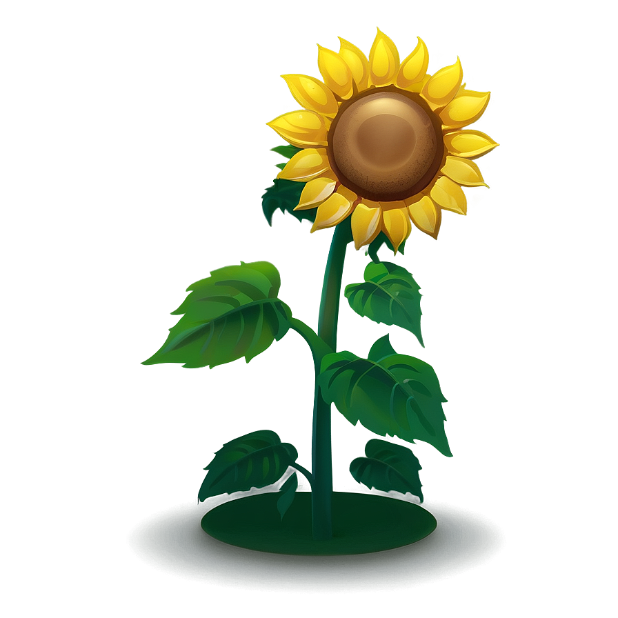 Cartoon Sunflower Character PNG lgk29 PNG image with a transparent background, free high-resolution download