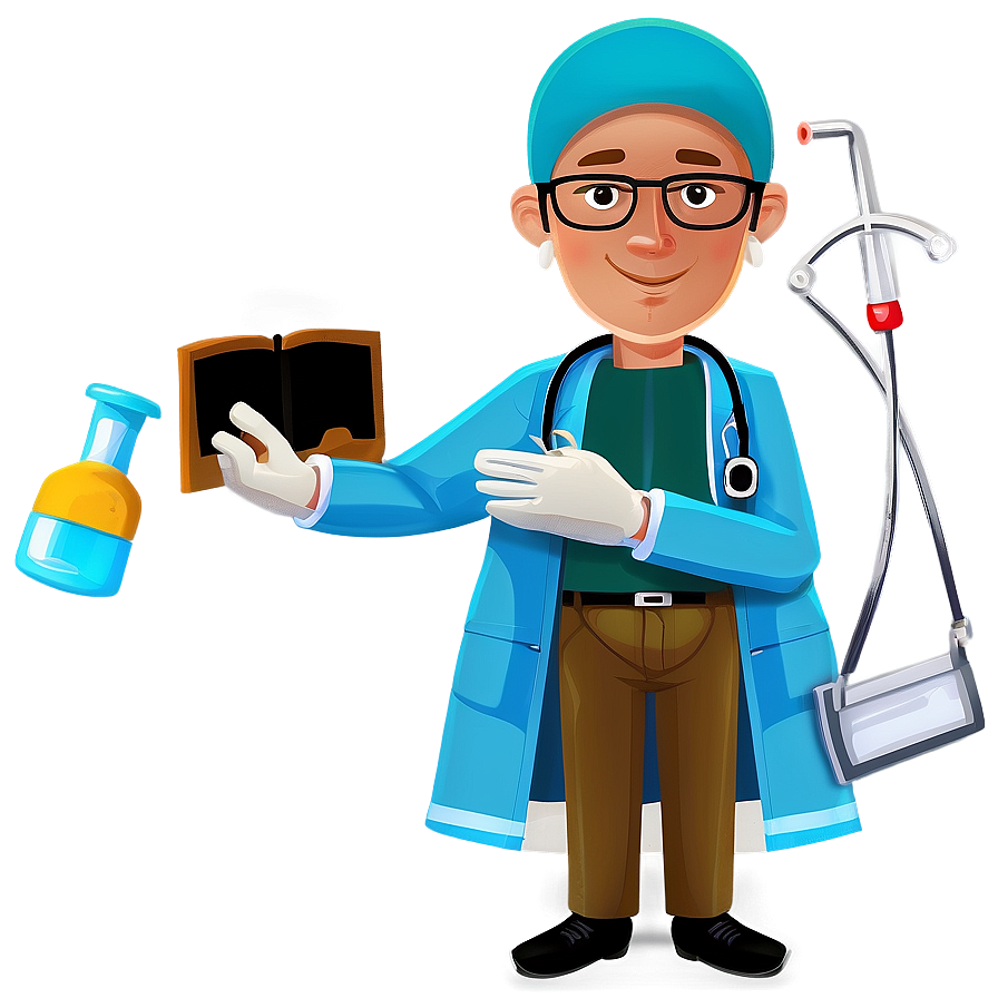 Cartoon Surgeon Doctor Png Qvj13