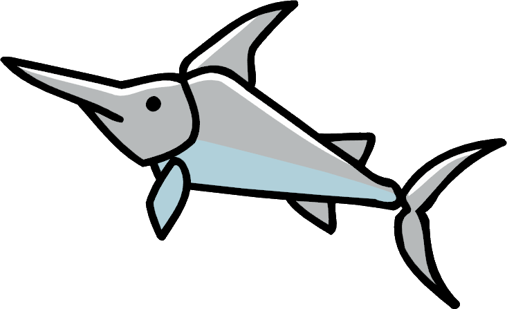 Cartoon Swordfish Illustration