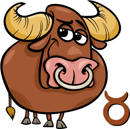 Cartoon Taurus Bull Character